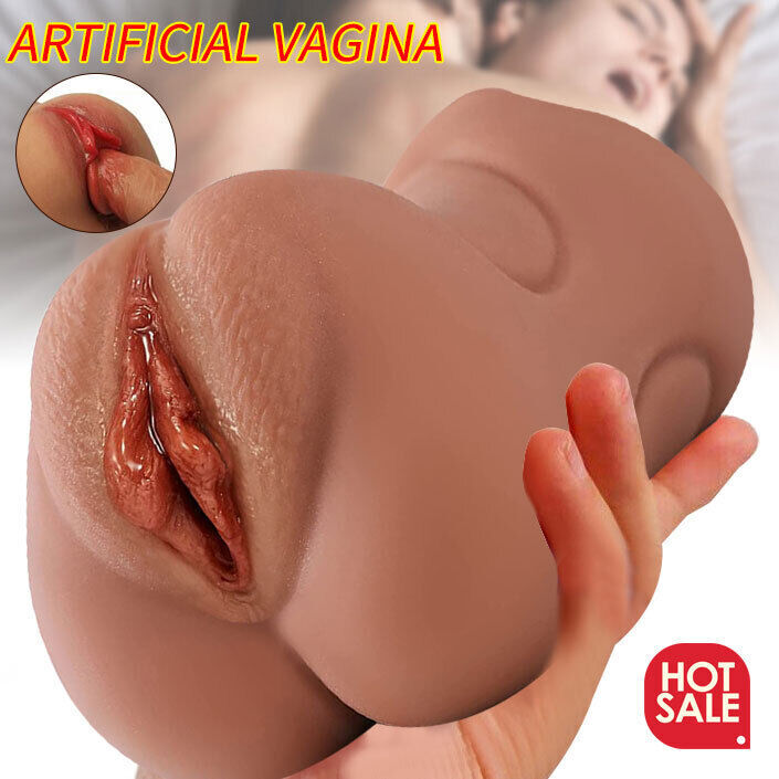 2in1 Male Masturbator Pocket Pussy Realistic Sex Toys Men Adult Vagina Anal Ass gallery