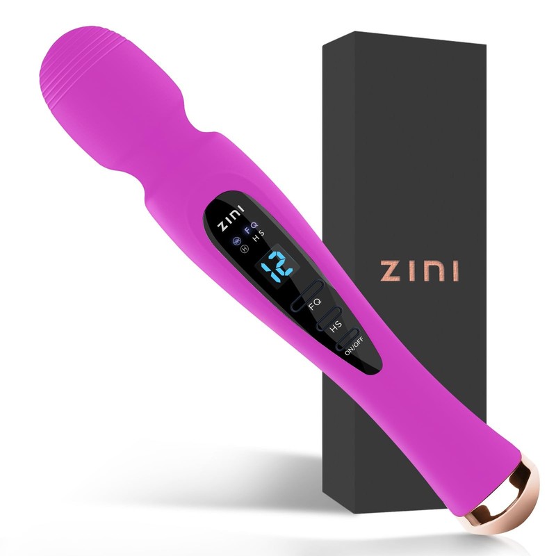 Vibrator Wand Massager for Women Adult Sex Toys Features LCD Display & 12 Vib...