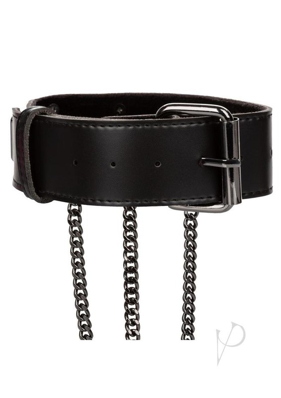 Euphoria Collection Multi Chain Collar Harness - Black gallery