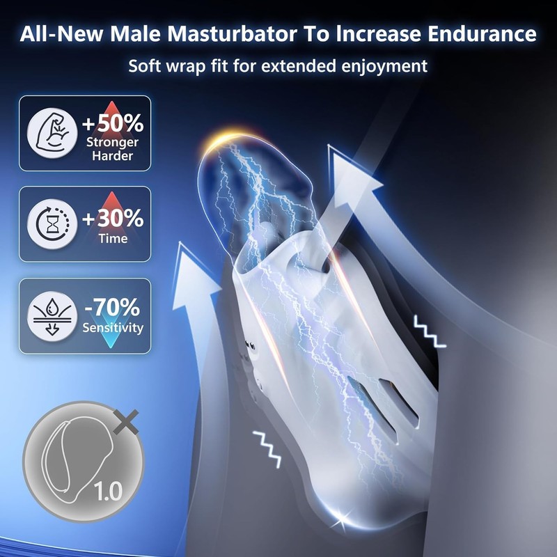Smart APP Controlled Male Vibrator with 9 Speed Modes for Enhanced Pleasure gallery