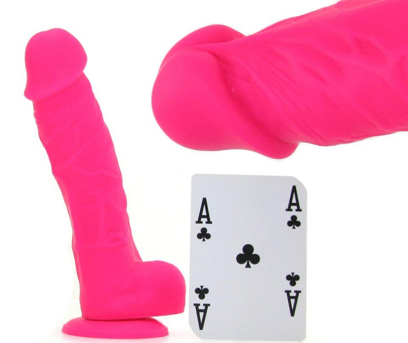 Realistic Pink Dildo with Suction Cup Silicone Lifelike Penis Body Safe Sex Toys