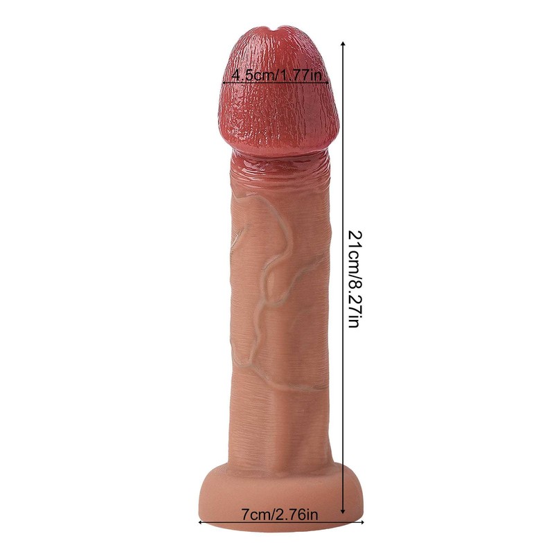 Huge Silicone Big Head Dildo Realistic Penis Cock Sex Toys For Women Thick Dong gallery