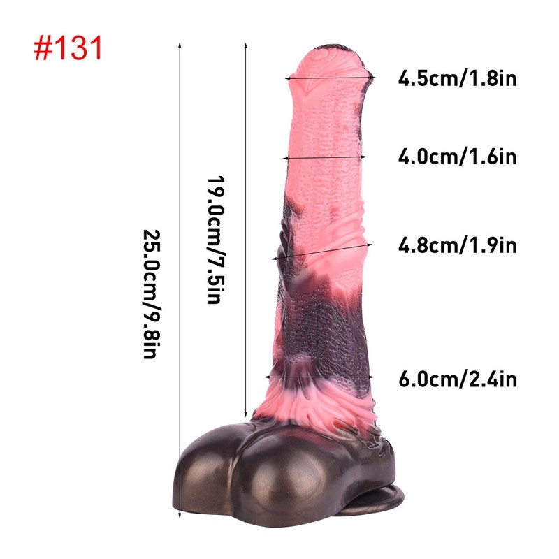 FAAK Silicone Fantasy Knot Dildo With Suction Cup Long Realistic Penis Sex Toys