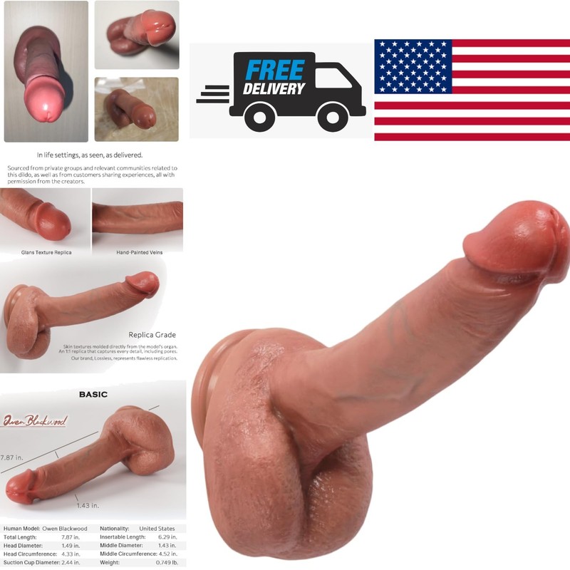 Realistic Skin Tone Dildo 6 Inch Insertable with Non Porous Silicone Material