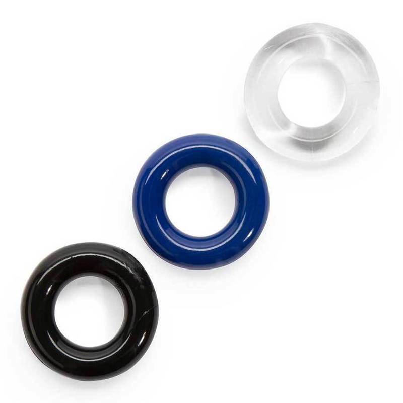 3pcs Penis Cock Ring Set Long Delay Sex Toys for Men Male Erection Enhancer US gallery