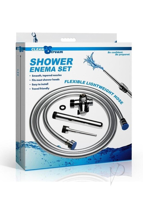 CleanStream Shower Enema Set – Silver