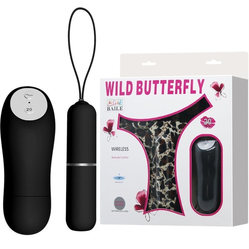 Wild Butterfly Dance – Thong with Vibrating Bullet and Remote Control