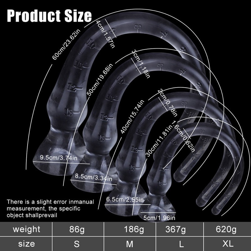 Super Long 60cm Anal Whip Tentacle Dildos Soft Suction cup G Spot Anus Sex Toys. gallery