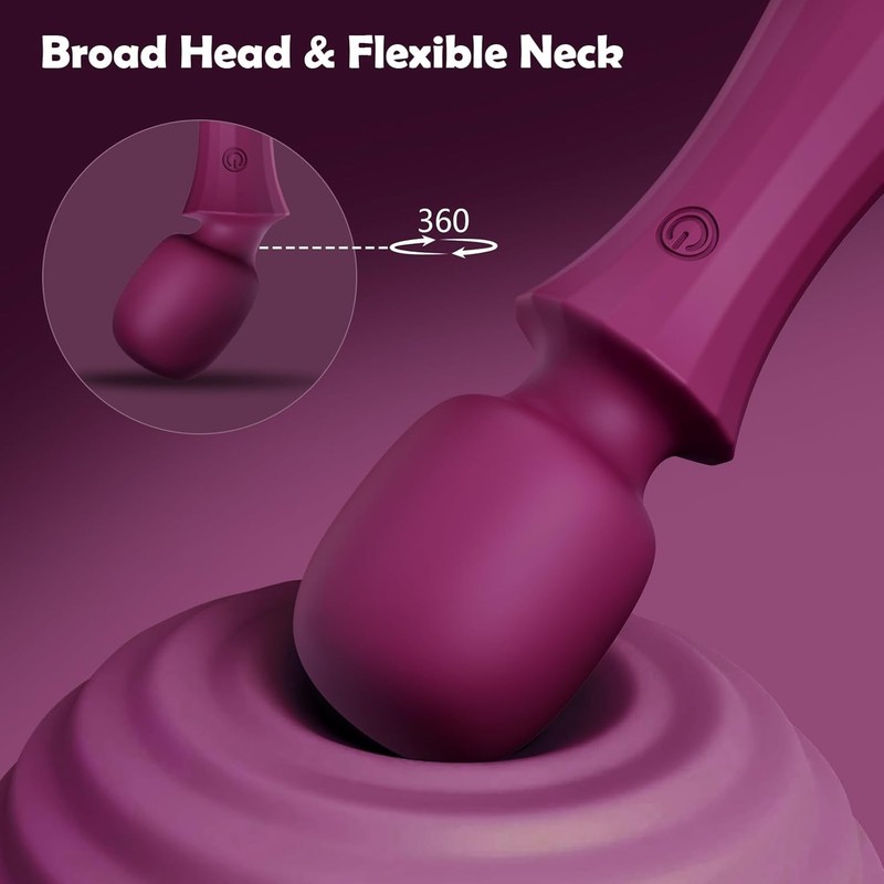 Dual Attachment Wand Vibrator for Enhanced Pleasure and Sensual Experiences gallery
