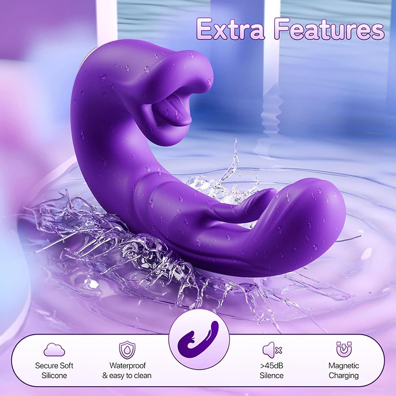 2026 G Spot Flapping Vibrator Clit Stimulator Licking Tongue Sex Toy Women & APP gallery