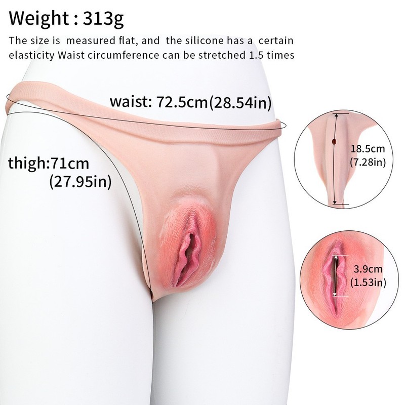 Crossdresser Silicone Fake Vagina Shorts Panty HipShaping Pants For Transgensers gallery