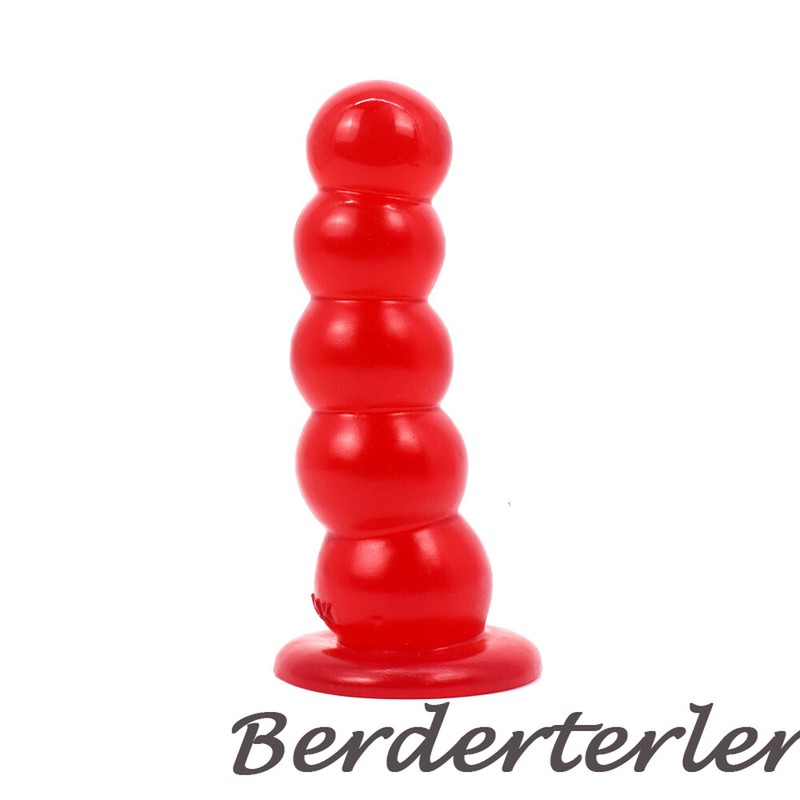 Wine Red Transparent Big Ice-sugar Gourd Anal Plug Soft Transparent Sex Toys gallery