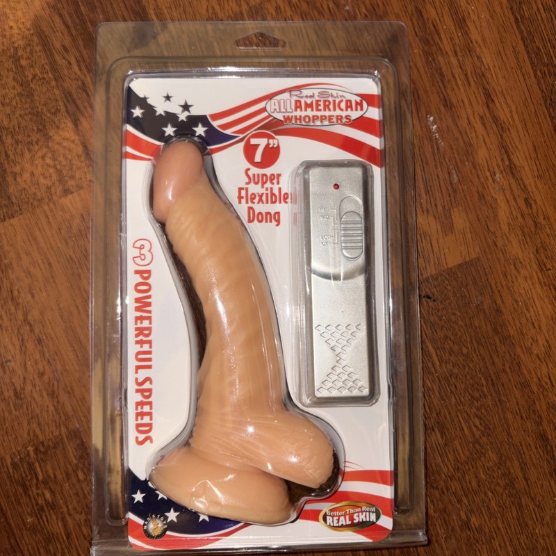Adult Toy All American Whopper-Flesh 7” . 3 Powerful Speeds .
