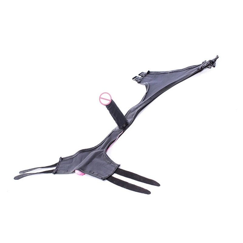 PU Chastity Pants Underwear with Vibration Dildo Plug Vaginal Massager Bondage gallery