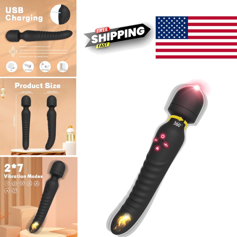 G Spot Vibrator with Heating Function Waterproof Silicone Clitoral Stimulator