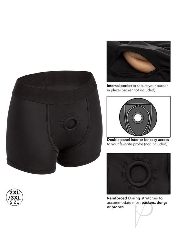 Boundless Boxer Brief Harness - 2XL/3XL - Black gallery