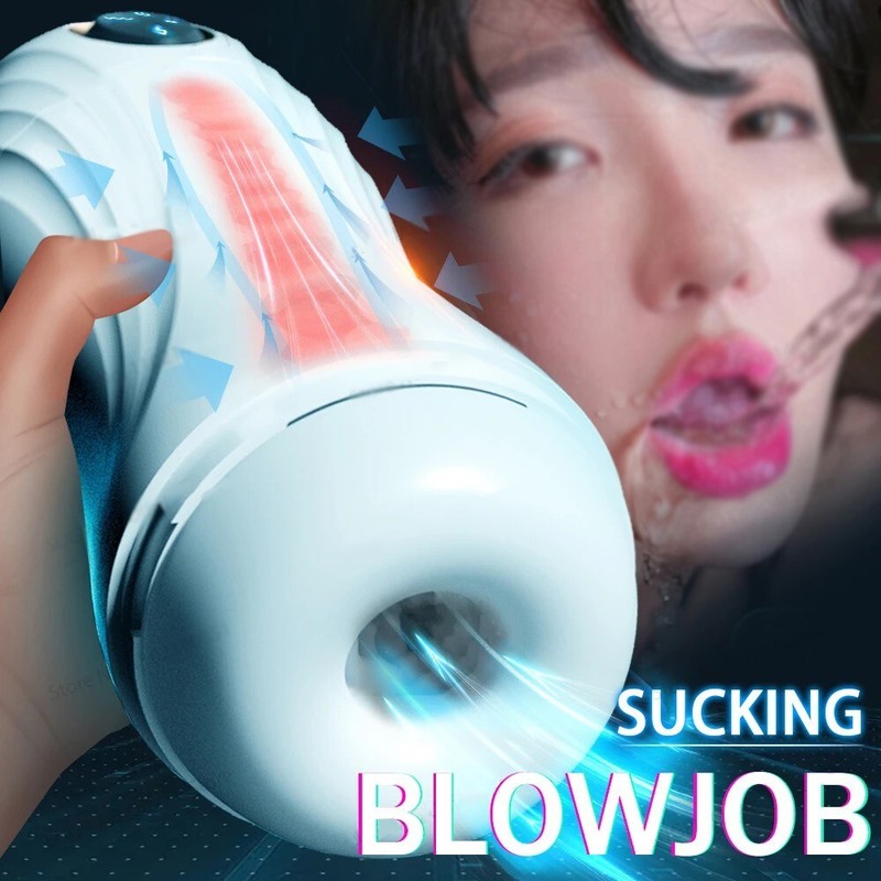 Masturbaters Automatic HandsFree Male Sucking Cup Blowjob Stroker Men Sex Toy