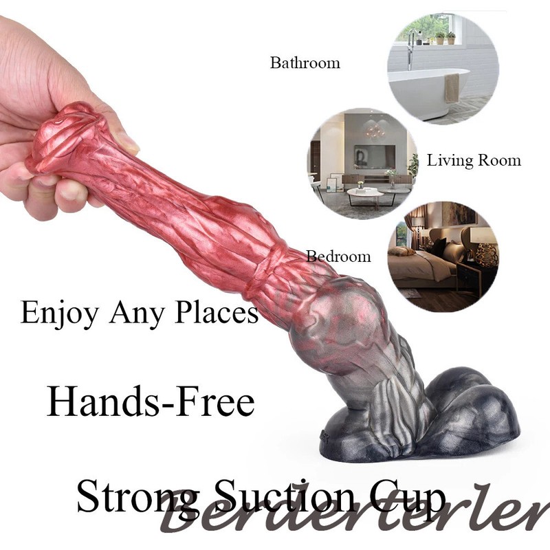 Strong Muscle Realistic Flared Dildo With Sucker Vaginal Masturbation Sex Toys gallery