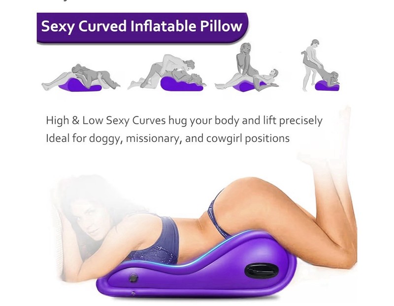 Kinky Couples Sex Toy Inflatable Pillow with Soft Velvet Texture and Design gallery