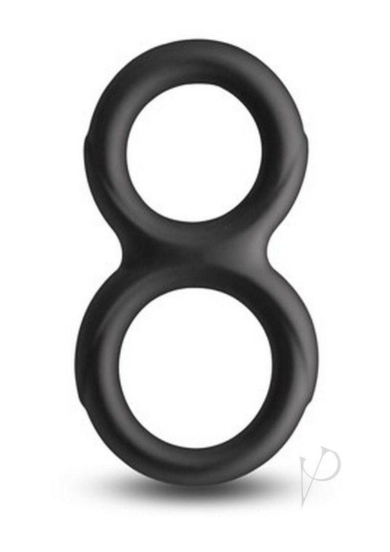 Silicone Double Cock Ring Ball Strap Harder Last Longer Penis Enlarger Enhancer