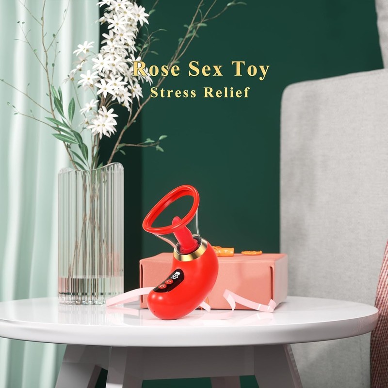 Vibrator Adult Sex Toys for Women - 5IN1 Sucking Vibrator Rose Sex Toy, 3 Suckin gallery