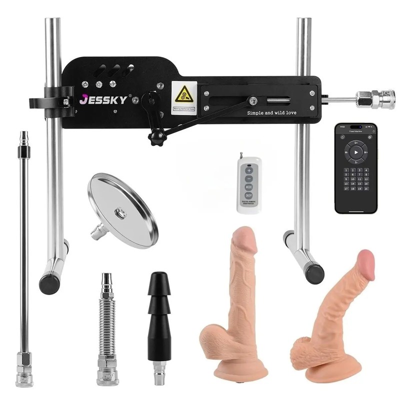 JESSKY Remote Control Sex Machine Hands Free Male Sex Toy Sexmachine Dildo