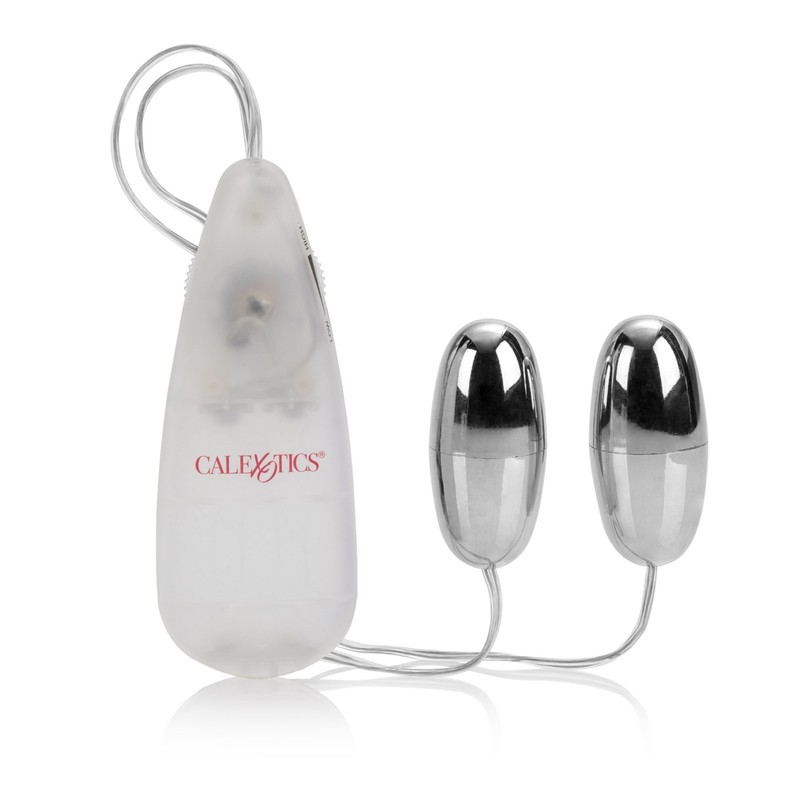 Pocket Exotic Double Silver Bullet Vibe – Vaginal Anal Egg Vibrator