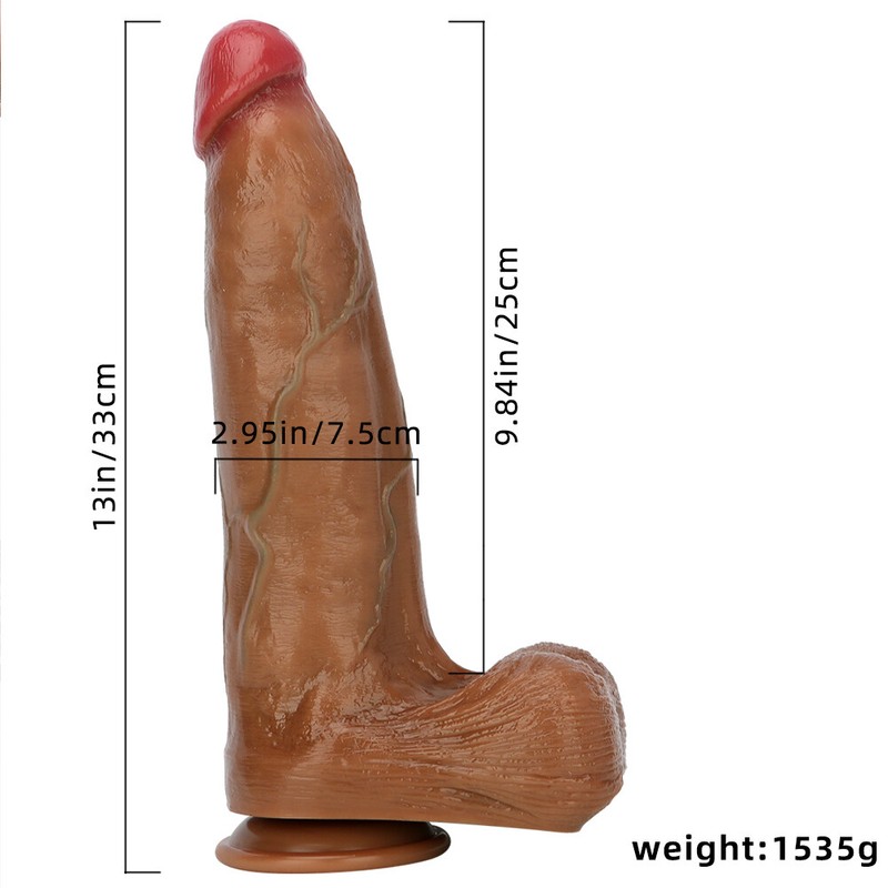 13 in Realistic Silicone Huge Penis Dildo Suction Cup Adult Sex Toys for Women