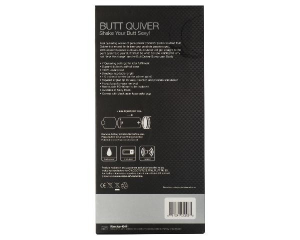 Rocks-Off Butt Quiver - Black Vibrating Toy gallery