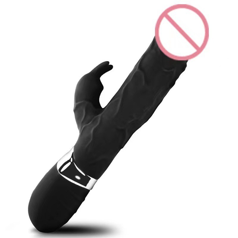 Simulated male double AV vibration rod for female use - adult sex product gallery