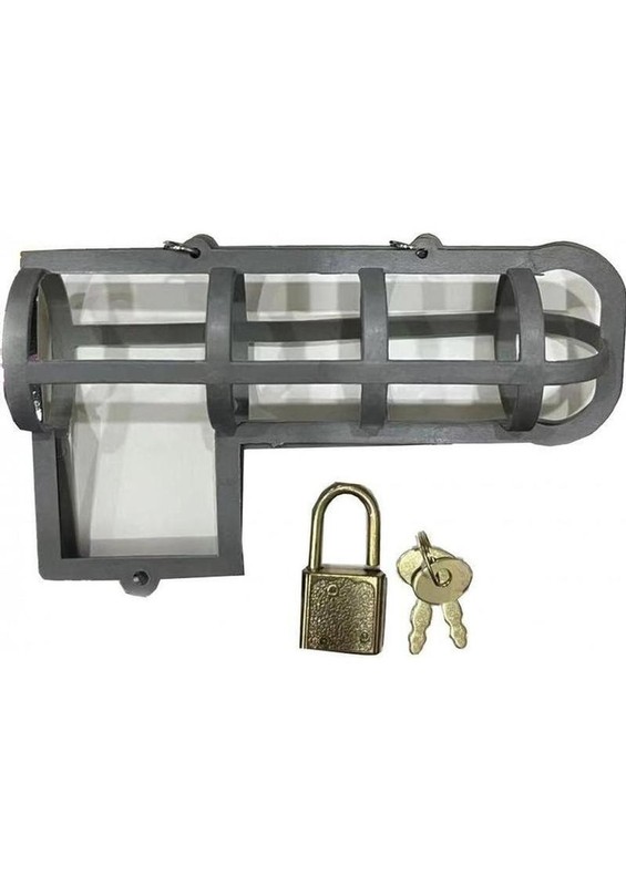 Cock Block Chastity Cage - Gray gallery