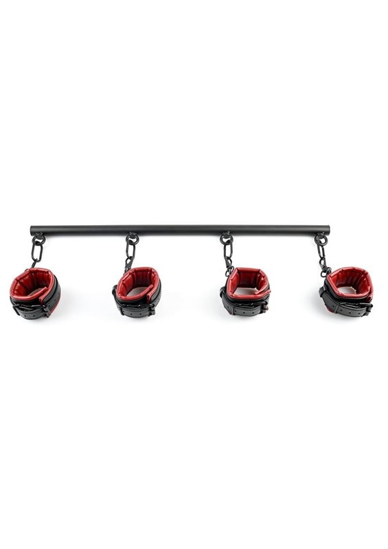 Saffron Spreader Bar and Cuff Set – Black/Red