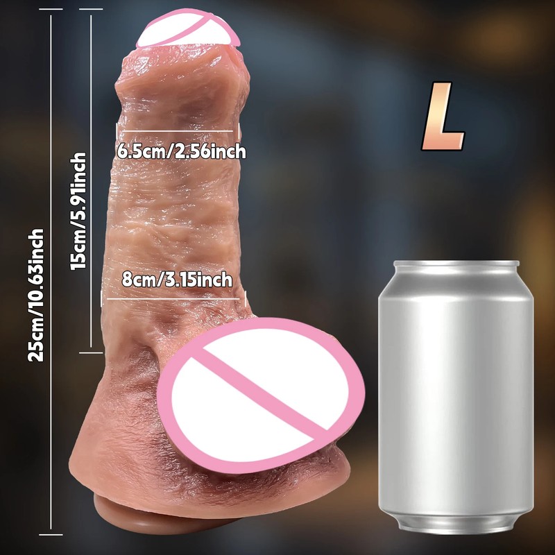 S/M/L Realistic Unique Design Silicone Dildo Penis for Women Masturbator Sex Toy
