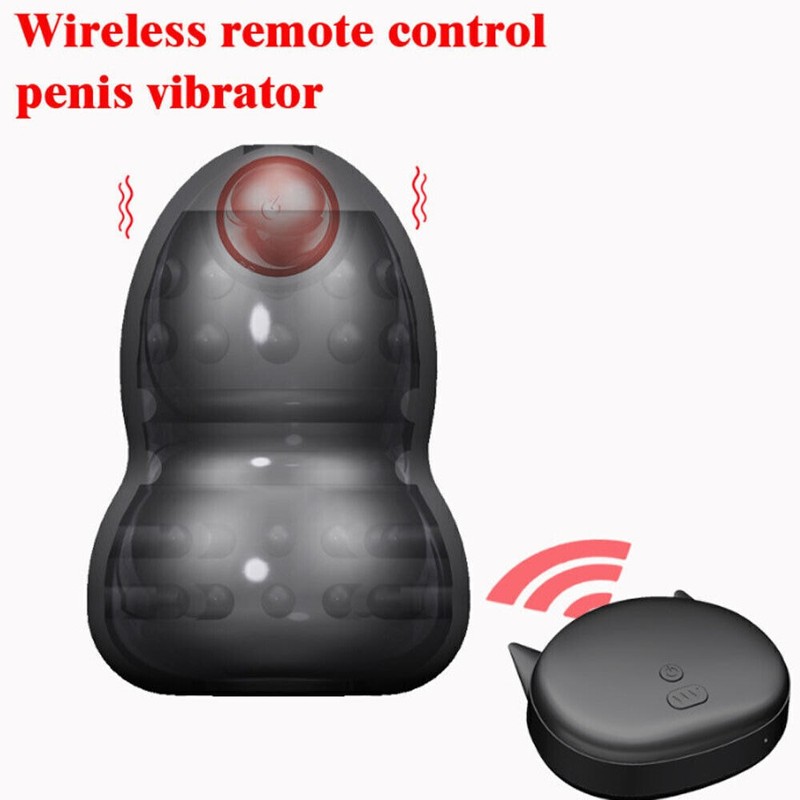 Wireless Male Masturbator Vibrator Penis Massager Glans Ejaculation Sex Toys Men