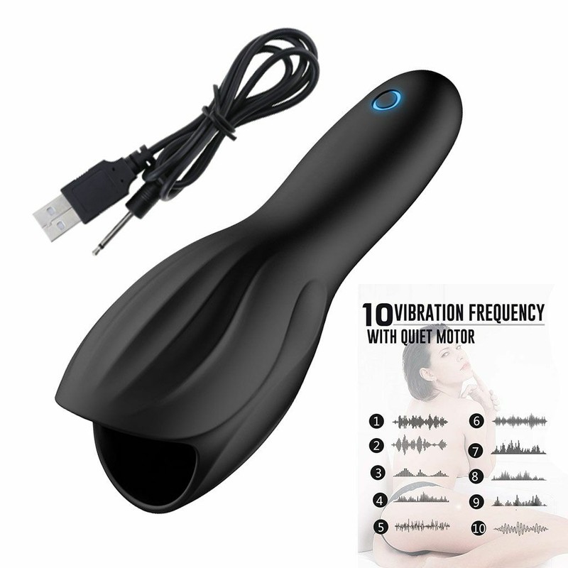10 Frequency Male Masturbaters Electric Pussy Oral Blow Stroker Cup Men Sex Toy gallery