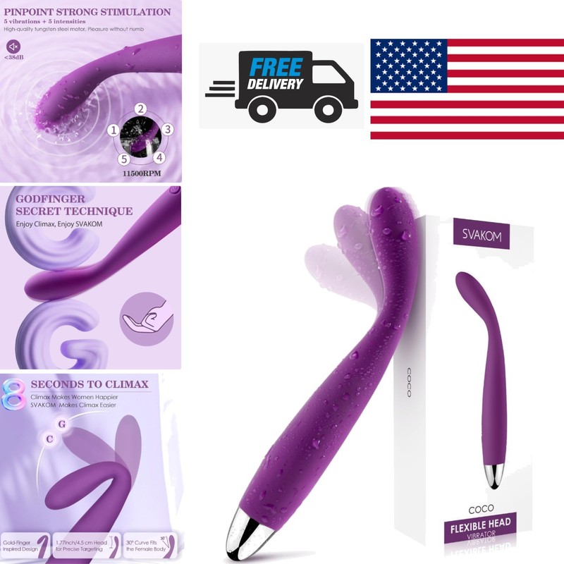 Finger Shaped Vibrator Dildo Silicone Waterproof 8 Seconds to Climax for Women