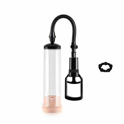Manual T-Grip Vacuum Penis Enlarger Pump with Free Penis Ring