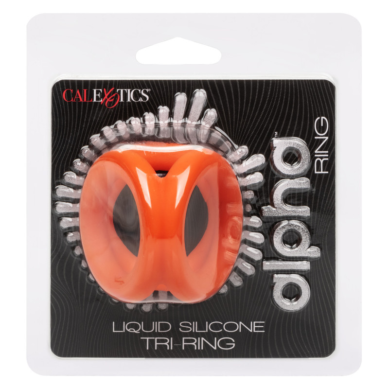 ALPHA Silicone TRI Penis Ring & Ball Stretcher💋Cage Erection Scrotum Support gallery