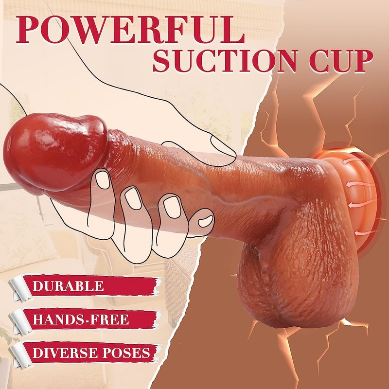 Huge Silicone Squirting Ejaculating Dildo Suction Cup Penis Anal Women Sex Toy