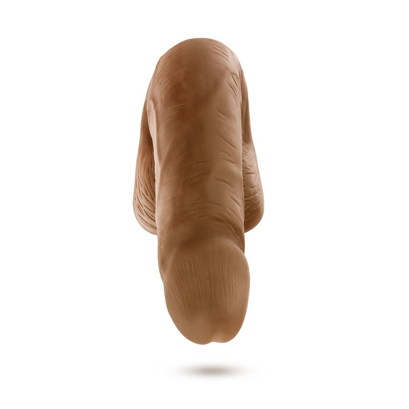 Eden 5'' Mocha Packer with Prosthetic Flesh Flaccid Shaft Balls Adult Sex Toy gallery
