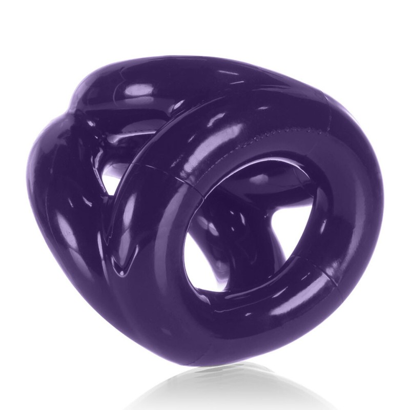Oxballs Tri-Sport 3-Ring Cocksling Atomic Jock Eggplant - Cock Ring Cock Cage gallery