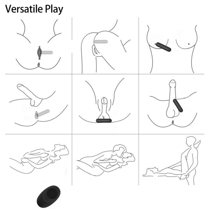 Rechargeable Wireless Remote Control Vibrating Bullet Vibrator Sex Toys gallery