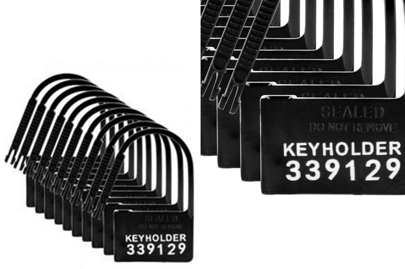 Disposable Keyless Security Plastic Lock with Random Serial Number (Pack of 10)