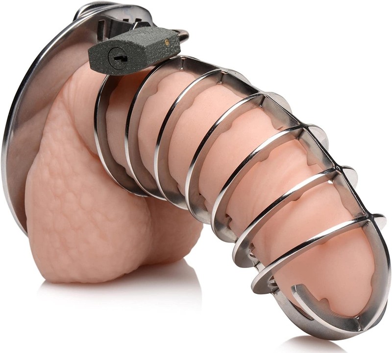 Master Series Spiked Chastity Cage, BDSM Bondage Restraint & Sex Accessories - gallery