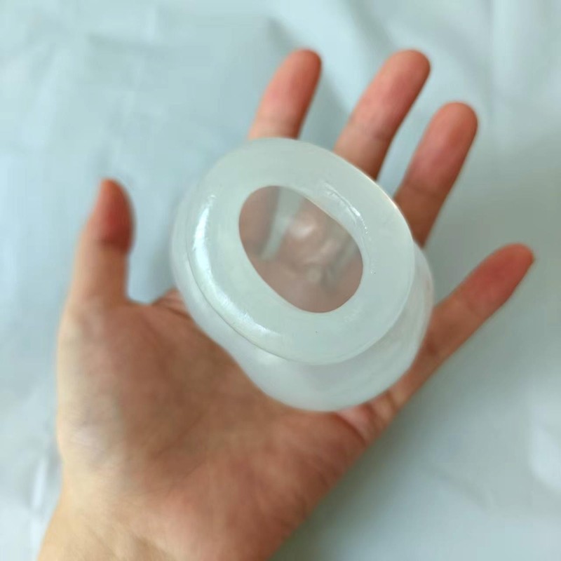 1PC Transparent Silicone Bag Ring Scrotum Pouch Testicle Stretcher Slave Bondage gallery