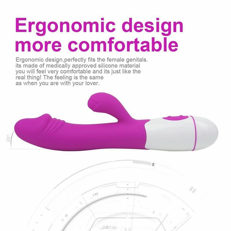 Rechargeable Vibrator G-spot Dildo Rabbit Massager Waterproof Sex Toys for Adult gallery
