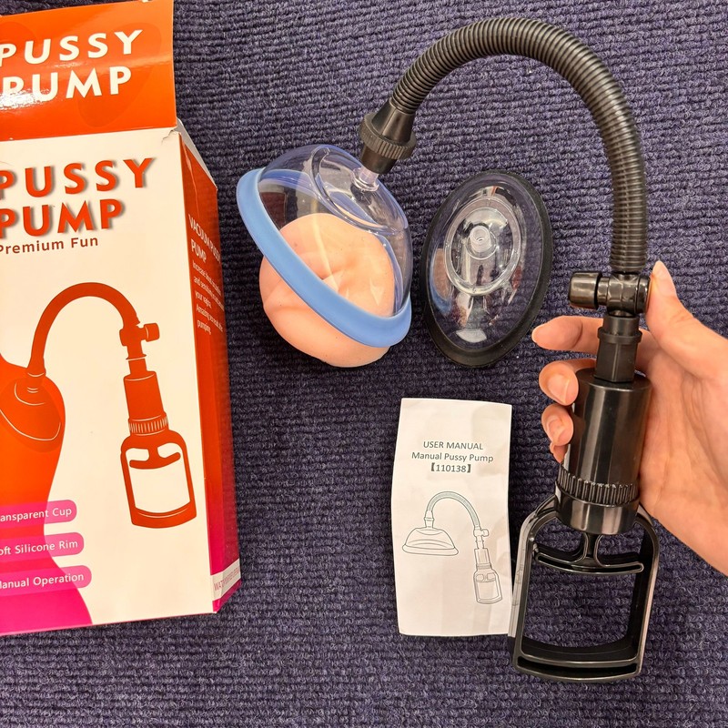 Pussy Suction Manual Pump Labia Clitoral Enlargement Breast Bondage Sex Toys USA gallery