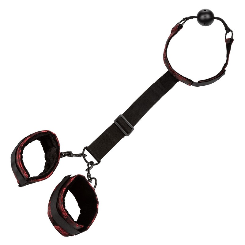 California Exotics Scandal Breathable Ball Gag With Cuffs gallery