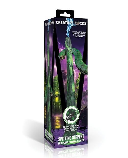 Spitting Serpent Silicone Enema Snake