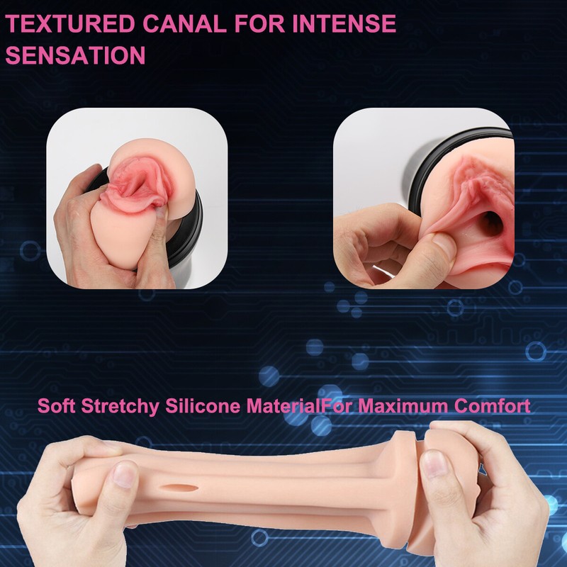 For Men's Automatic Handsfree Male Masturbator Cup Stroker Pocket Pussy Sex Toy gallery